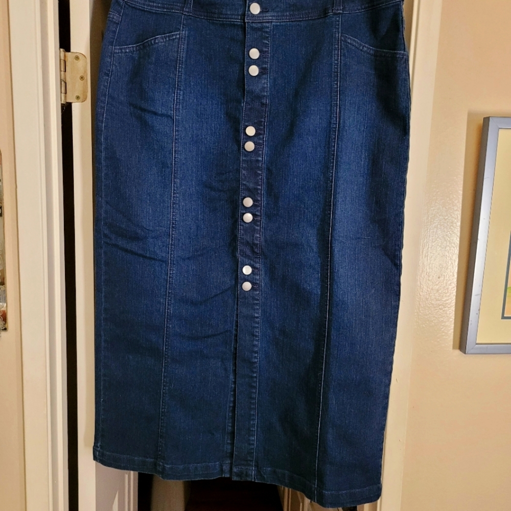 Style & Co. Long denim skirt